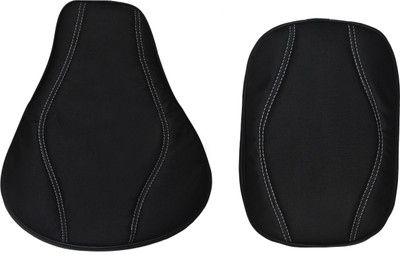 majesticrides Black Seat Cover Compatible With RE Classic 350CC (2012 -2020) Split Bike Seat Cover For Royal Enfield Classic, Classic 350, Classic 500, Classic Chrome, Classic Desert Storm