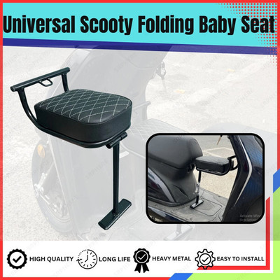 SRPHERE Universal Folding Baby Seat for All Scooty Single Bike Seat Cover For Universal Single Bike Seat Cover For NA NA