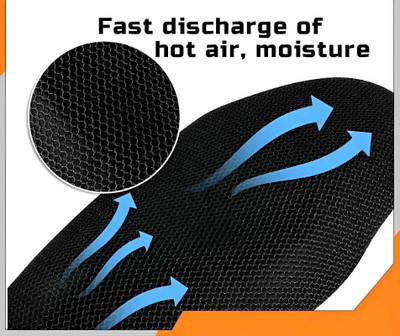 Vtrust 4XL_107_Free Size 3D Bike/Scooty Seat Cover Breathable Mesh Net Bike Seat Cover Single Bike Seat Cover For TVS Jupiter