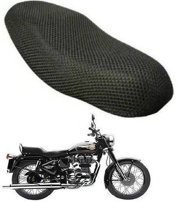 AUTOGLICH New-UNQ-MESH-BSC-A31 Single Bike Seat Cover For Royal Enfield Classic 350