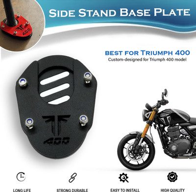ASRYD Triumph Speed 400 Side Stand Extender/Stand Compatible (Black) Triumph Speed 400 Bike Side Stand