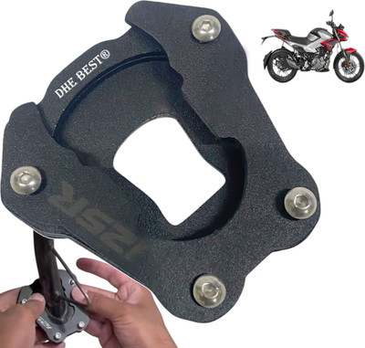 Dhe Best Bike Side Stand Extender Support Black Suitable For Xtreme 125R Bike Side Stand