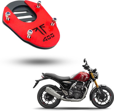 PHANTOM Strong Built Side Stand Extender for Triumph Speed 400 Bike (RED) Bike Side Stand