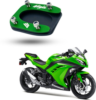 PHANTOM Strong Built Side Stand Extender for Kawasaki Ninja 650/300 Bike (Green) Bike Side Stand