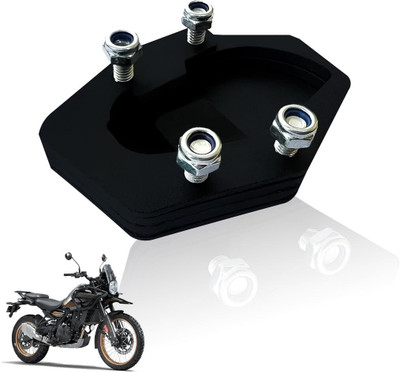 Moto Genius Side Stand Extender for RE Himalayan 450 | Heavy Duty Iron Parking Support Bike Side Stand