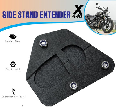 acube mart Heavy Side Stand Extender Compatible with Harle Davidson X440 Bike Bike Side Stand