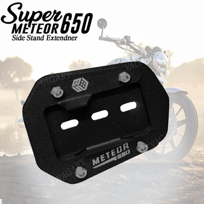 Vagary Super Meteor 650 Stainless Steel Bike Side Stand Extender /Kickstand Pad Bike Side Stand