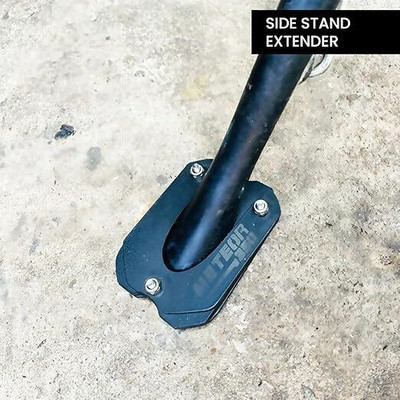 Golden Fox EX-01 Metal Side Stand Extender for Meteor 350 Bike Side Stand