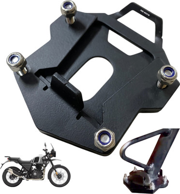 Dhe Best Motorcycle Premium Side Stand Extender Base BS4/BS6 2015 2023 for RE Himalayan Bike Side Stand