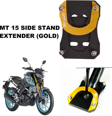 SRPHERE Premium MT Side Stand Extender Compatible Gold Bike Side Stand
