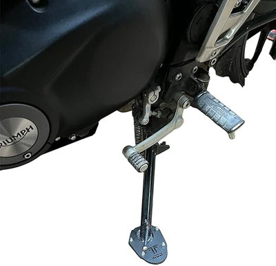 SGTB Side Stand Extender for Triumph Speed 400 Black Color Bike Side Stand