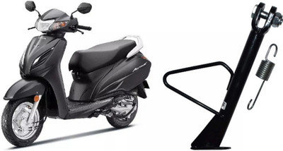 LFX Side Stand for Honda Activa – Heavy Duty Metal with Spring (Black) Bike Side Stand
