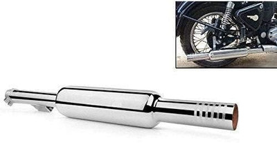 Pepstter Bike Short Bottle Mini Punjab Dholki Empty Free Flow Exhaust Bike Silencer Rubber