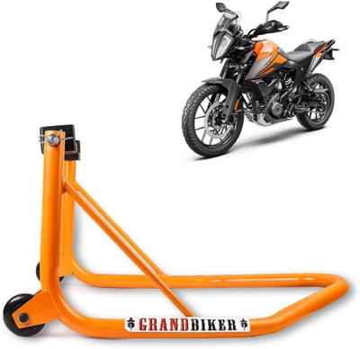 Grandbiker Rear Wheel Paddock Stand Extra Strong with Swing Arm Rest for KTM Adventure Bike Storage Stand(Floor Mount)