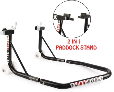 Grandbiker Dismantlable Rear Paddock Stand with Swingarm Rest and Bobbin For KTM Adventure Bike Storage Stand(Floor Mount)