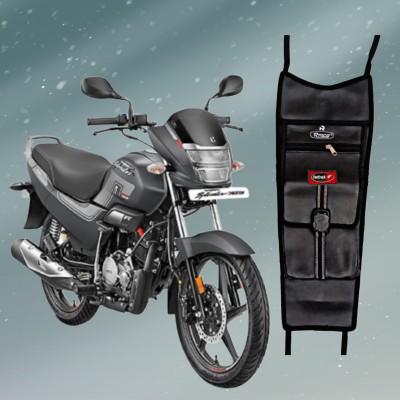 Moliyam BLAK TANK C0020 Strap Hero Splendor Plus Bike Tank Cover(5 L)