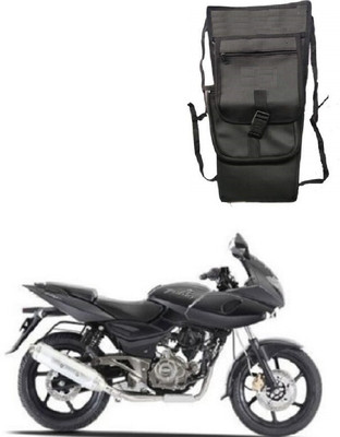 ASESOMECREATION TCP Plain Black Tank Cover Plain-32 Strap Bajaj Universal For Bike Bike Tank Cover