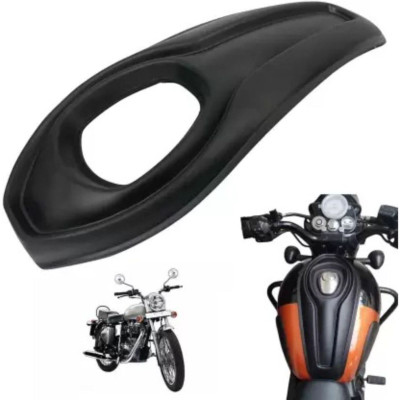 Seflipo New Bike Tank Pad Black Strap Royal Enfield Electra Bike Tank Cover