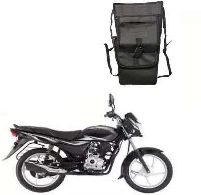 ASESOMECREATION TCP Plain Black Tank Cover Plain-28 Strap Bajaj Platina 100 DTS-i Bike Tank Cover
