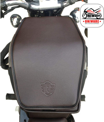 Uniware Leather Scratch Proof Unique Plain Tank Cover/Tank Bag Strap Royal Enfield Classic 350, Classic 500, Classic Desert Storm, Electra Bike Tank Cover(25 L)