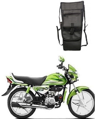 ASESOMECREATION TCP Plain Black Tank Cover Plain-44 Strap Hero Universal For Bike Bike Tank Cover