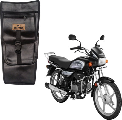 MOLYAM shero saplendor plus bike tank cover balck Strap Hero Safari Bike Tank Cover