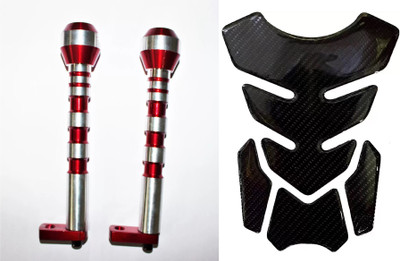 acube mart Tank Pad Sticker 7D 7DCF-1 stickers + R15 V3 / MT 15 frame slider crash gaurd Bike Tank Pad