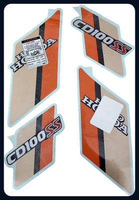 Automopix NEW_CD 100 SS Bike Tank Pad