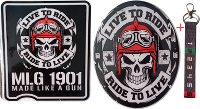 A1GRAPHIX Bullet Sticker with Classic 350, Standard, Electra Waterproof Bike Tank Pad