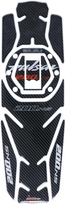 SanoxGrafixs Pulsar Tank Pad For Ns200,Ns160 (Carbon black) Bike Tank Pad