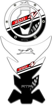 BINA AUTO white 160 Bike Tank Pad