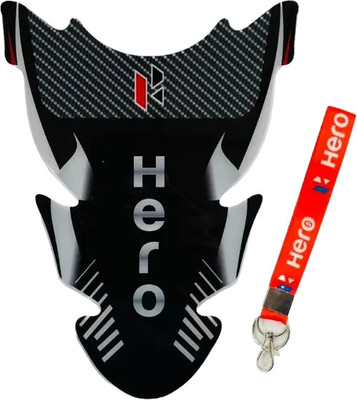Golden Lion Hero tank pad black for all Hero bike Bike Tank Pad