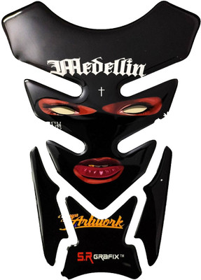 Automopix NEW_Black Medellin Bike Tank Pad