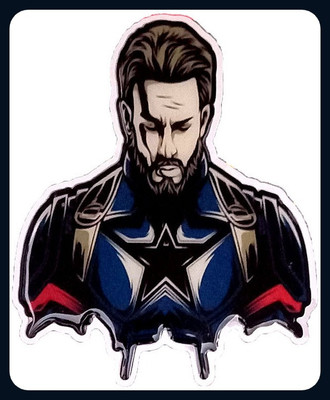 Automopix NEW_Captain america Bike Tank Pad