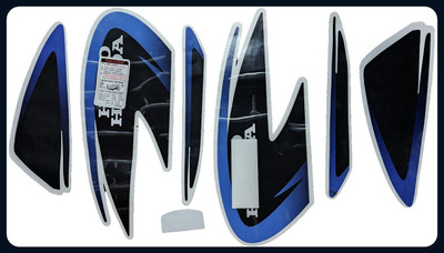 Automopix NEW_H H _blue Bike Tank Pad