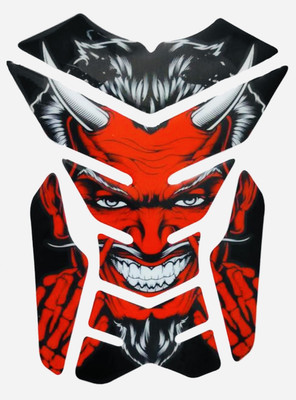 Raumah Universal Lucifer Demon Bike Tank Pad , Fit for all Bikes, Tank pad for Bike Bike Tank Pad
