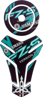 Automopix NEW_FZBlue Bike Tank Pad