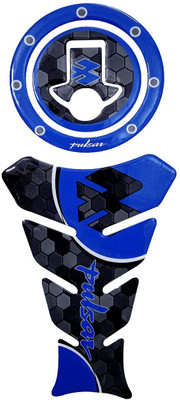 Automopix pulsar blue Bike Tank Pad