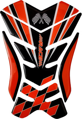 Automopix SG Flag race R/B TP Bike Tank Pad