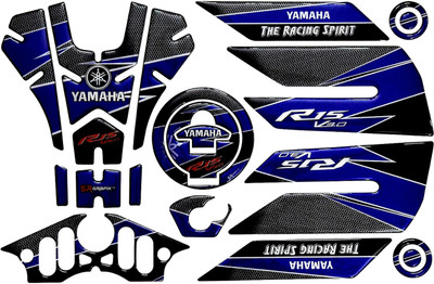 SanoxGrafixs Complete protection kit with stylish decals and knee grip pads Bike Tank Pad