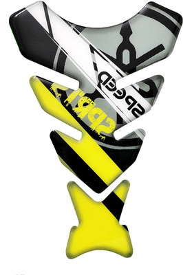 Automopix A_SPEED SPRTS YELW Bike Tank Pad