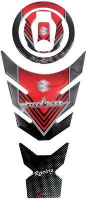 Automopix NEW_P NS 160 Grey red Bike Tank Pad