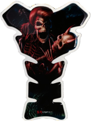 Automopix NEW_KEITI SKULL TP 28 Bike Tank Pad