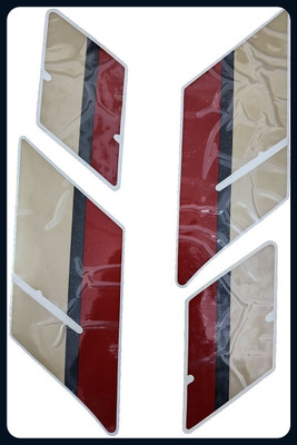 Automopix NEW_CD G Red SS Bike Tank Pad
