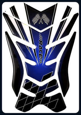 Automopix NEW_B/ Flag Race TP Bike Tank Pad