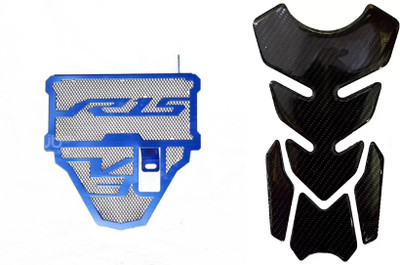 acube mart Tank Pad 7D 7DCF-1 stickers + R15 V3 radiator grill blue sticker Bike Tank Pad