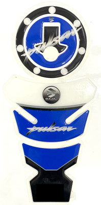 Raumah Combo of Pulsar Tank Pad and Fuel cap Protection/ Glossy vinyl Bike tank Pad Bike Tank Pad