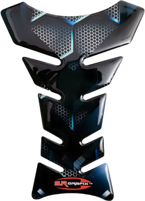 Automopix NEW_BLUE FISH BORN Bike Tank Pad