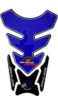 Automopix One faster Racing Bl Bike Tank Pad