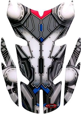 Automopix NEW_DEMON GRY DOOR TP 30 Bike Tank Pad